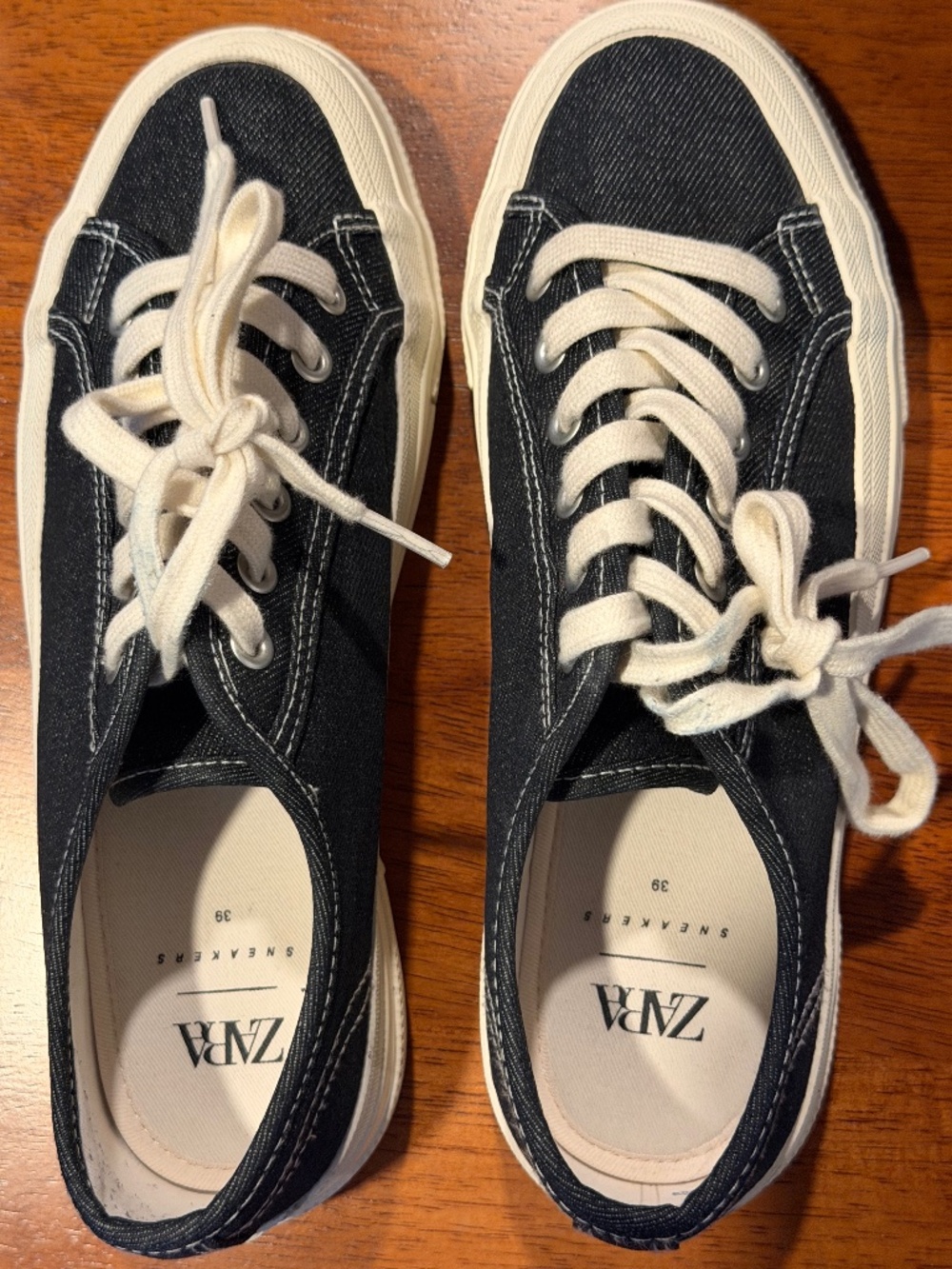 Zara denim canvas shoes